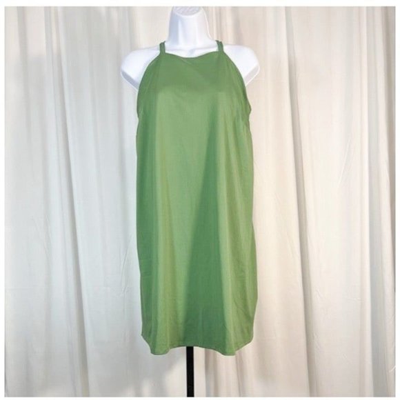 Madewell NWT Sz 1X Versailles Green Flex Fitness Dress with Built In Shorts - Picture 2 of 5